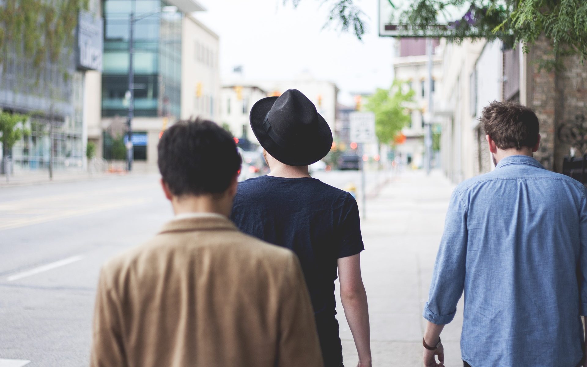 People on a Sidewalk