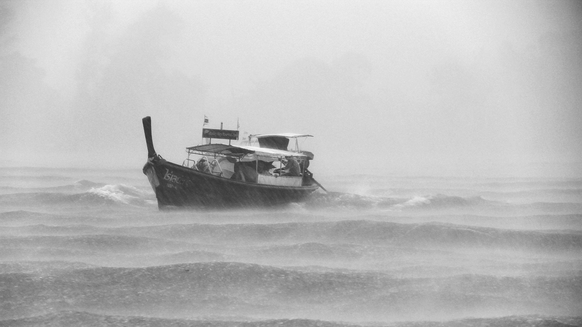 Boat in a Storm